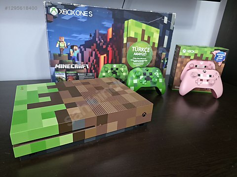 Xbox One S 1Tb Limited Minecraft Edition 2 kollu sahibinden.comda