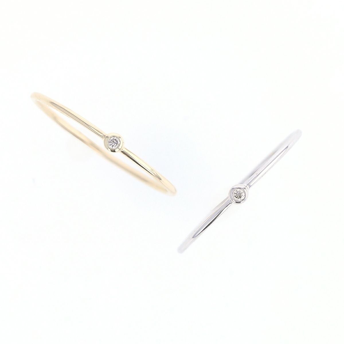 K10 YG/WG ダイヤモンド リング | IKEDAジュエリーオンライン