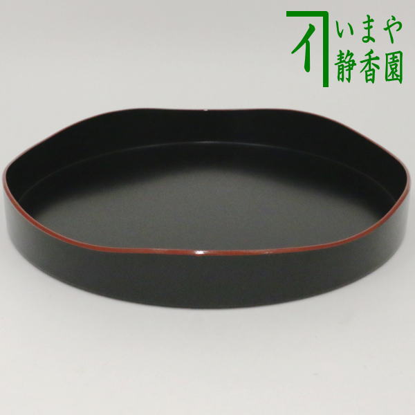茶器/茶道具 茶箱道具】 山道盆 黒 爪紅 プラスチック製 – 今屋静香園