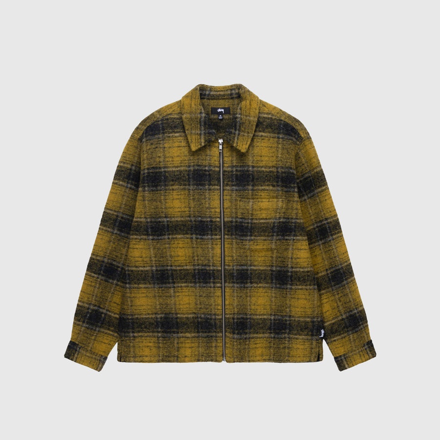 Stüssy WOOL PLAID ZIP SHIRT | REVERSIBLE