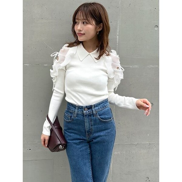 プリーツフリルニットプルオーバー | スナイデル(SNIDEL) | マルイ