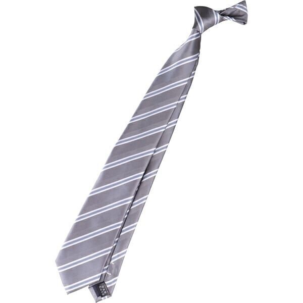 HIGH SPEC MOTION】ウォッシャブル ストライプネクタイ/グレー