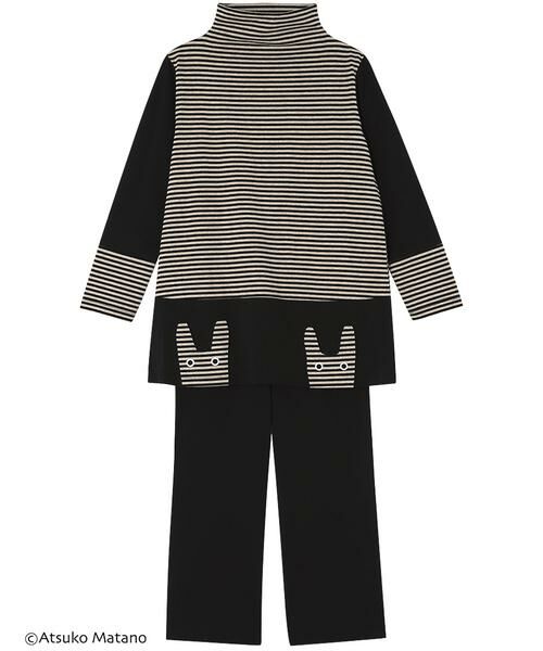 レディスパジャマ 上下セット（HDX511） （ルームウェア