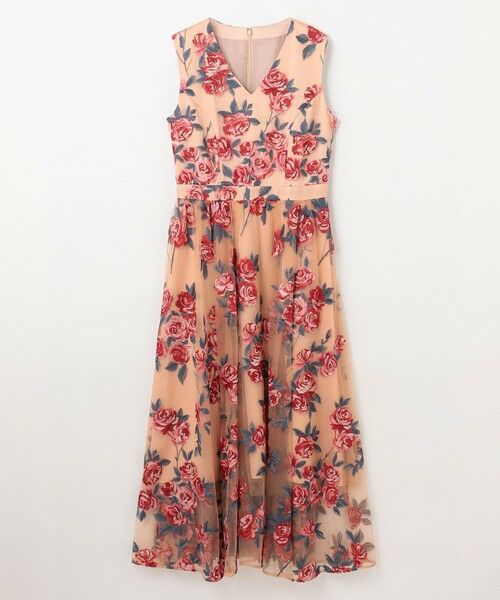 ローズ刺繍フレアドレス （ドレス）｜GRACE CONTINENTAL / グレース