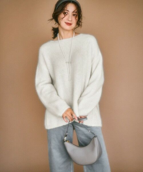 セール】 ブラッシュドアルパカ ニット （ニット・セーター）｜S size