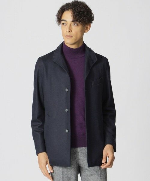 セール】 フランネルジャージ スタンドカラージャケット （ブルゾン