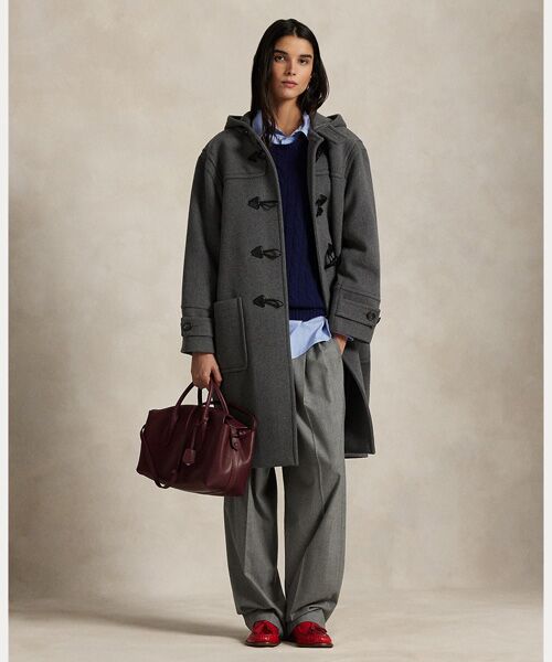 セール】 ウール フーデッド トグル コート （ダッフルコート）｜POLO