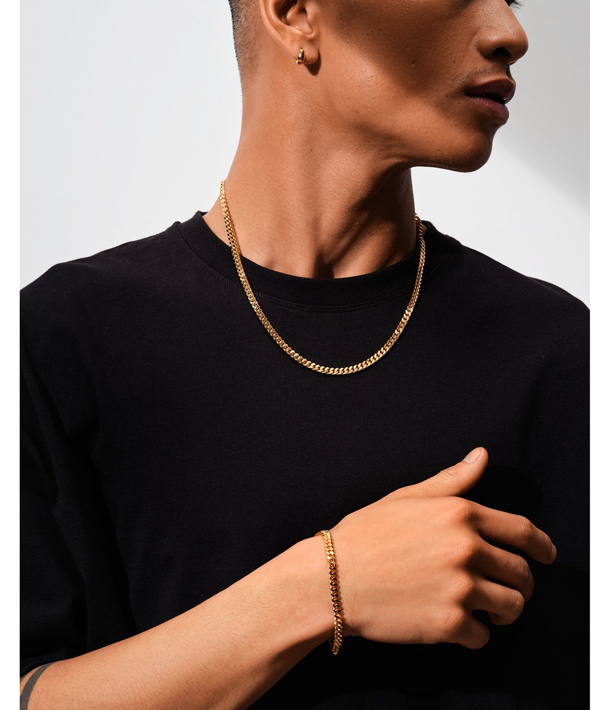 Curb Bracelet L Gold | TOMWOOD(トムウッド) / アクセサリー