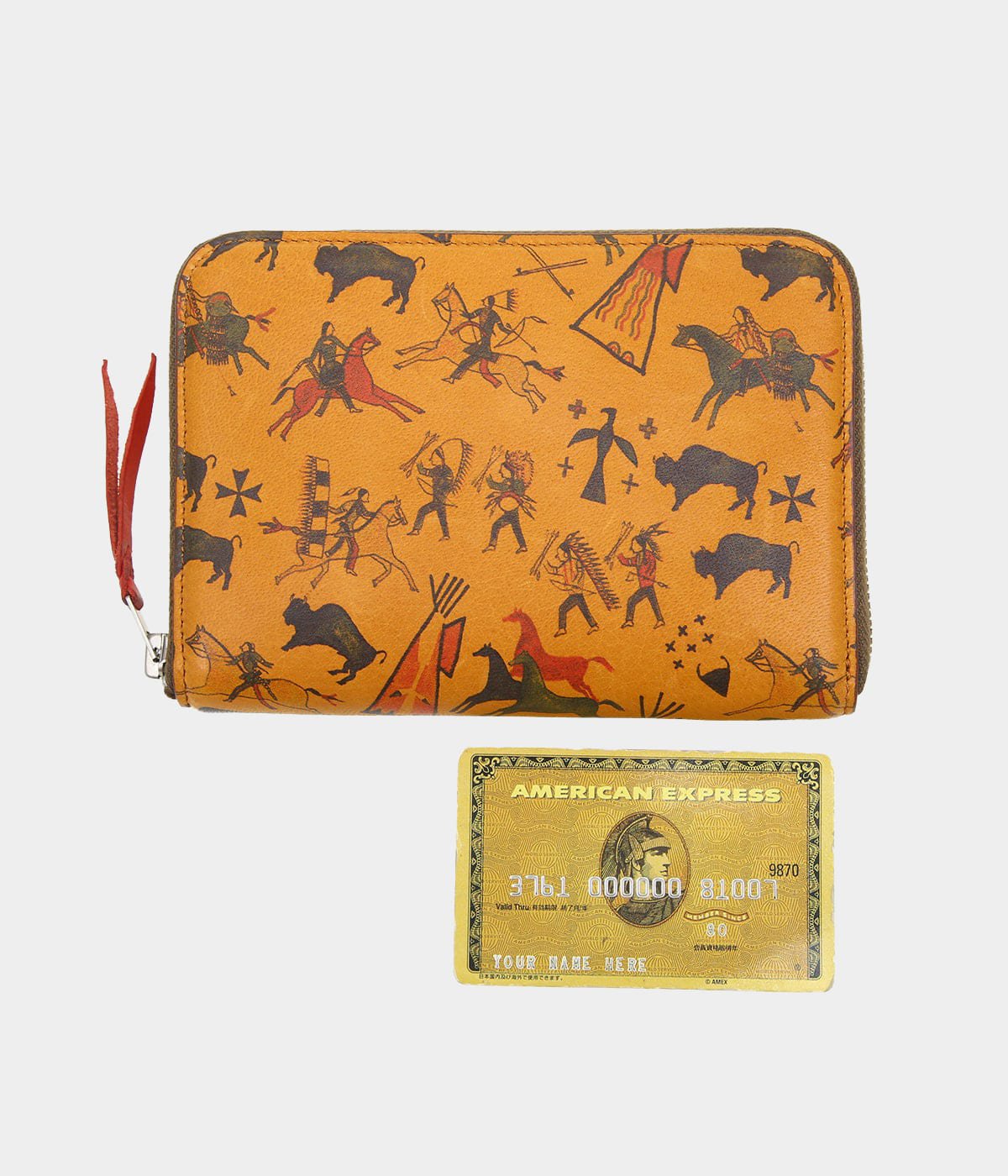 ROUND FASTENER WALLET M,TIPI ART | LARRY SMITH(ラリースミス