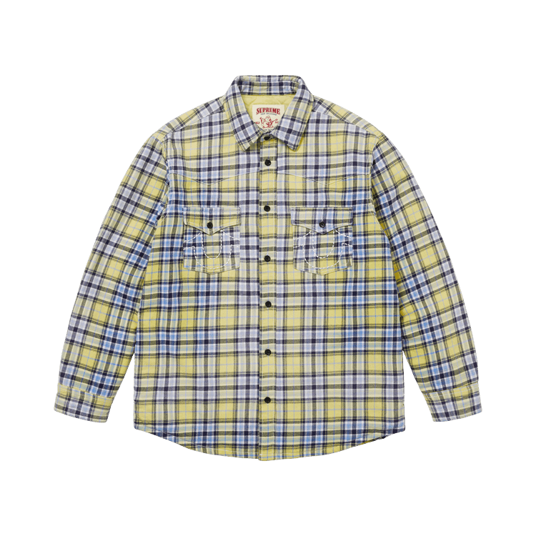 Buy Supreme x True Religion Quilted Lined Plaid Flannel Shirt