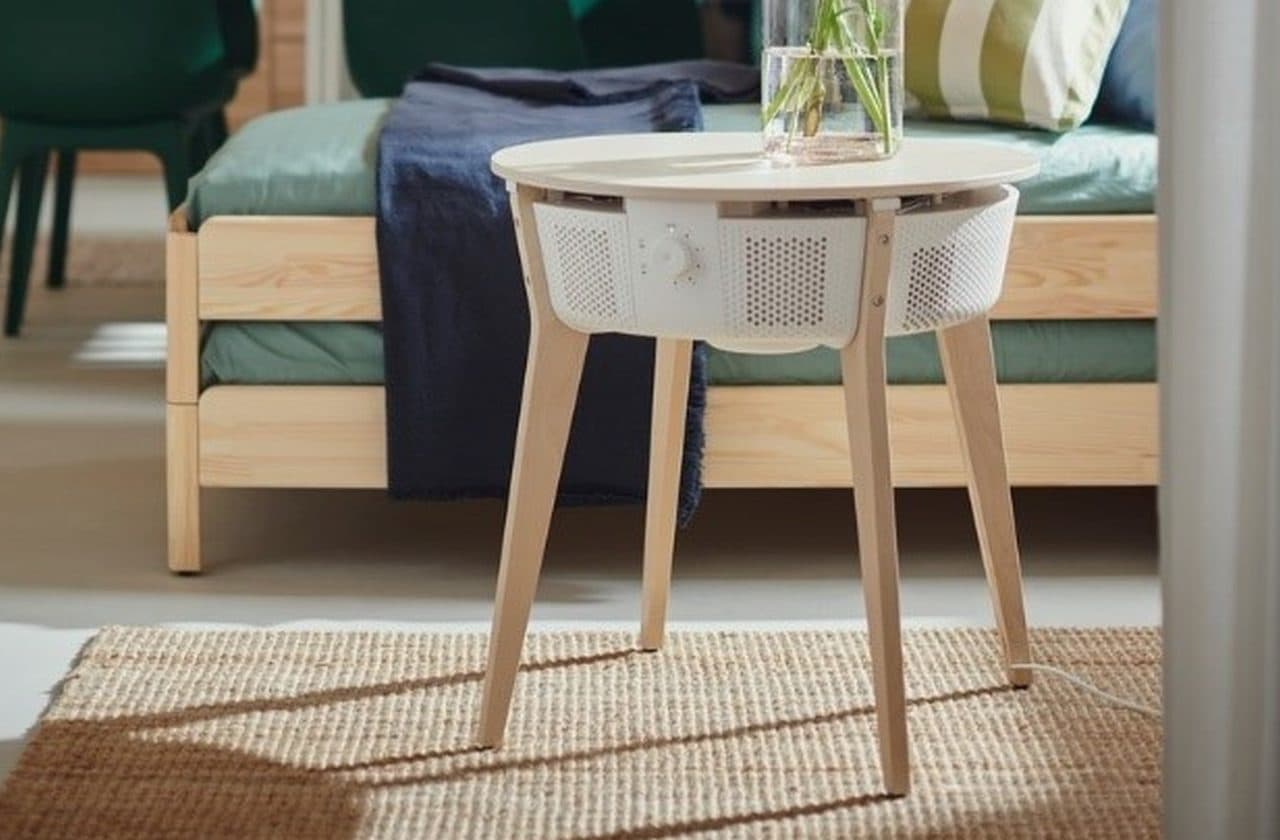 IKEAがサイドテーブル型の空気清浄機「STARKVIND」 発表 スマート