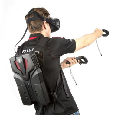 背負えるVR対応ゲーミングPC「MSI VR One」登場 「ケーブルの呪縛から
