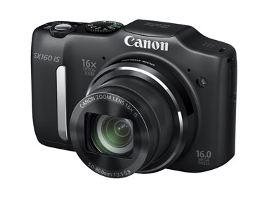 キヤノン、乾電池も使える16倍ズーム機 「PowerShot SX160 IS