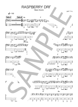 楽譜】ラズベリー・ドリーム / レベッカ (エレキベース / 初〜中級
