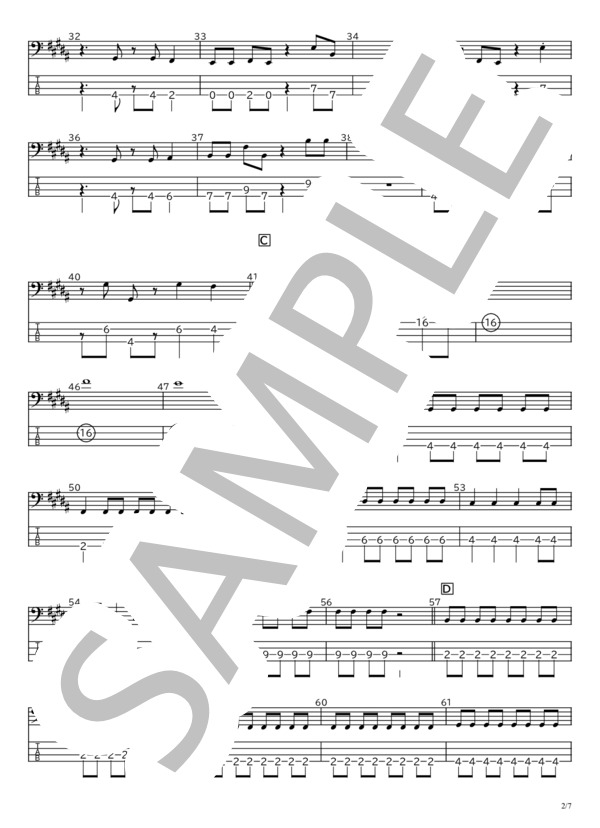 楽譜】SUPER BEAVER ベースTAB譜面 5曲セット集Ⅰ / SUPER BEAVER