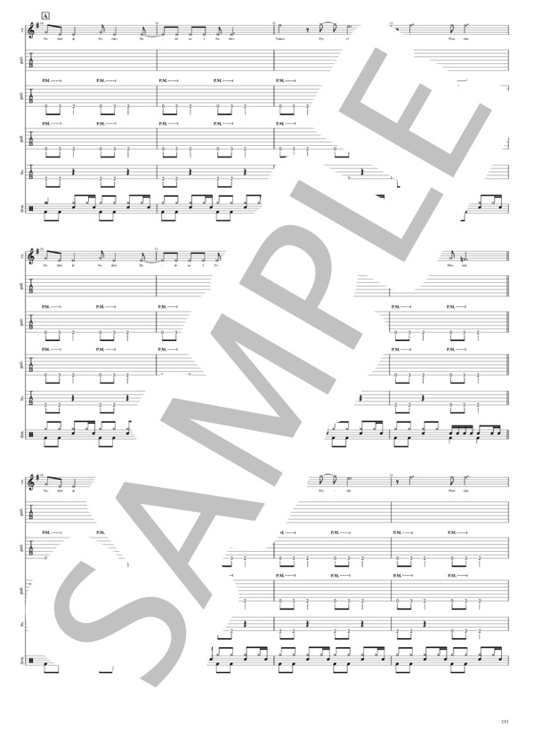 楽譜】T.D.F.F. / DIR EN GREY (バンドスコア / 初級) - Piascore 楽譜