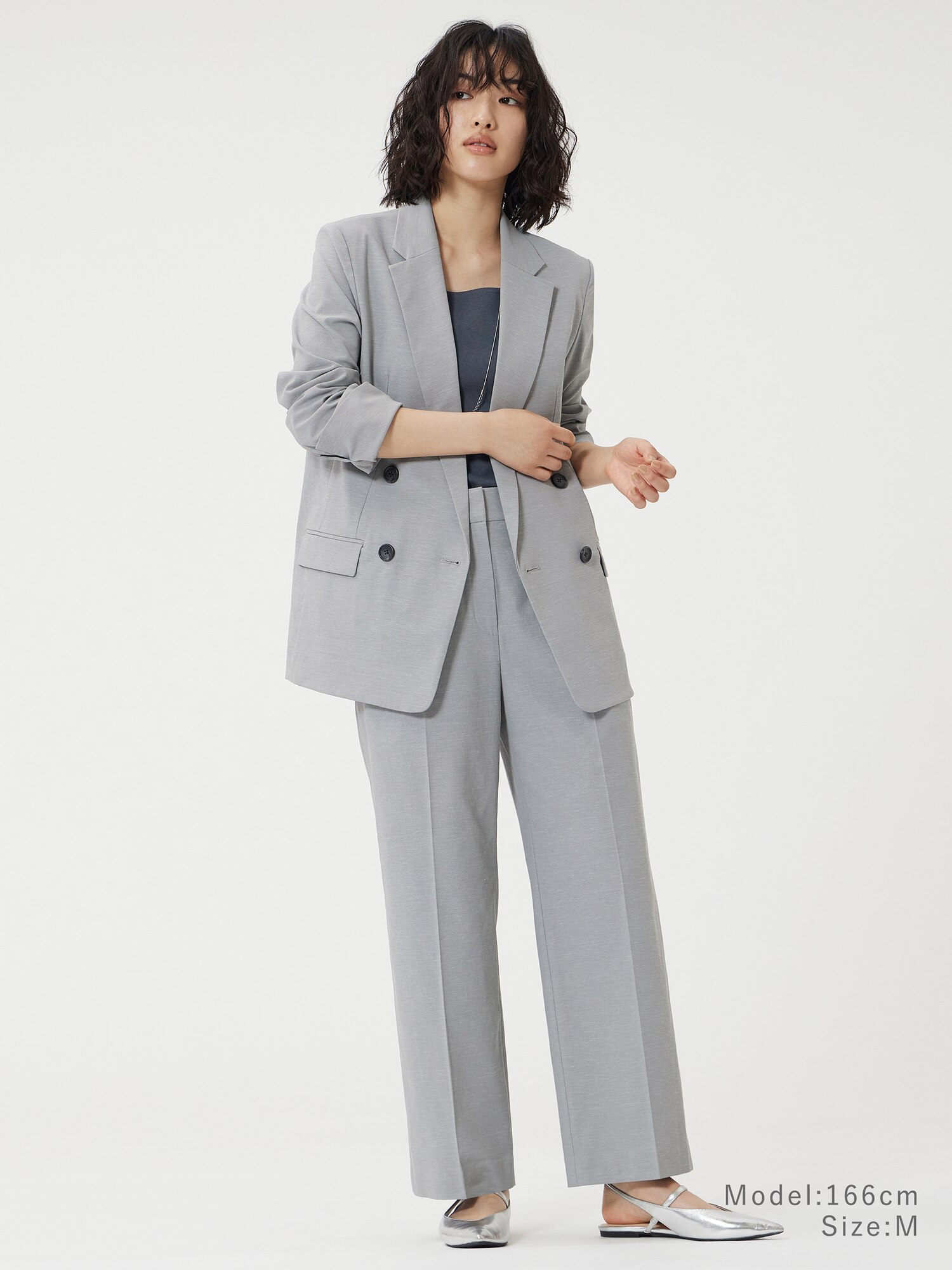 PLST(プラステ)公式 | ワイドパンツ（リネンブレンド）