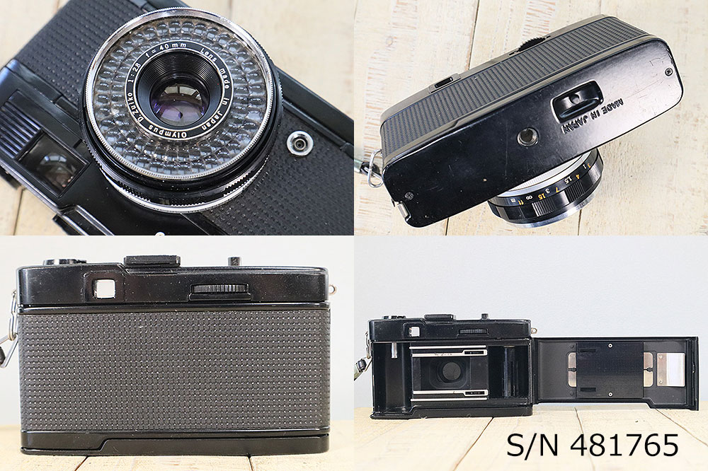 中古】【送料無料】【保証付 】OLYMPUS TRIP 35 ブラック S/N 481765