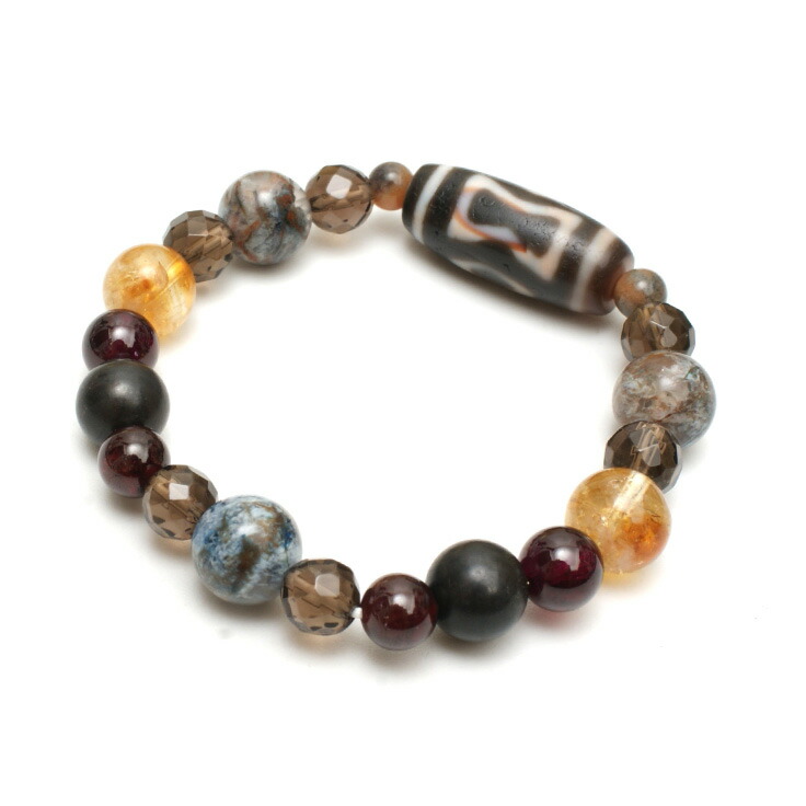 楽天市場】Guida 〜導く〜 -老礦- 金剛双天地天珠ブレスレット【メール