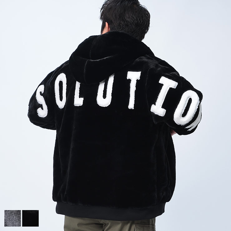 楽天市場】【ブラック X1のみ】ファージャケット メンズ 大きいサイズ