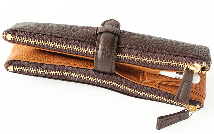 ルポ・ペンケース 1本差し ファスナー イタリアンレザー使用