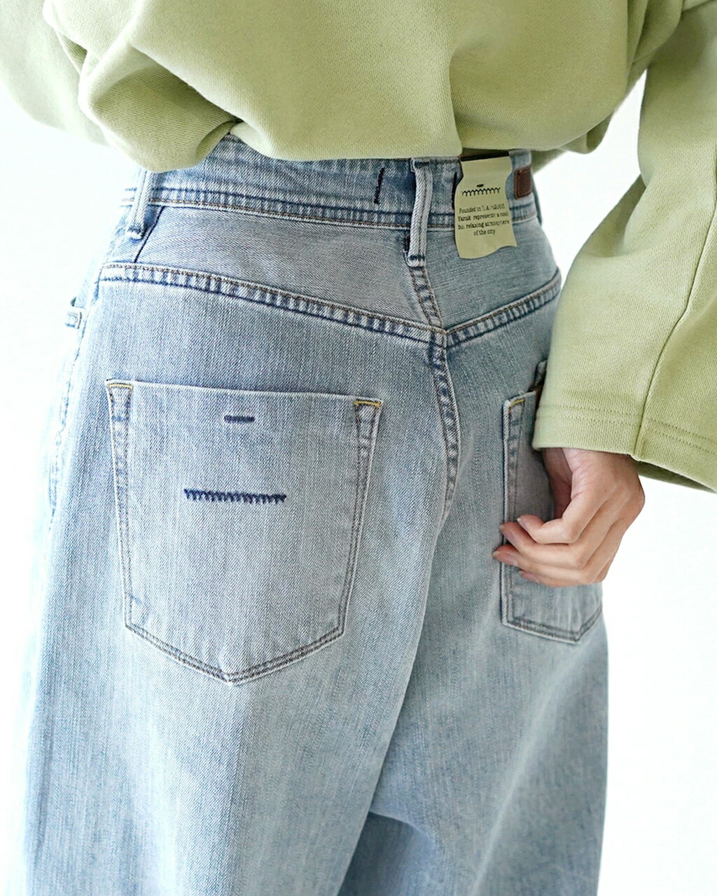 YANUK（ヤヌーク） ジョーン JOAN ルーズ ストレート デニムパンツ