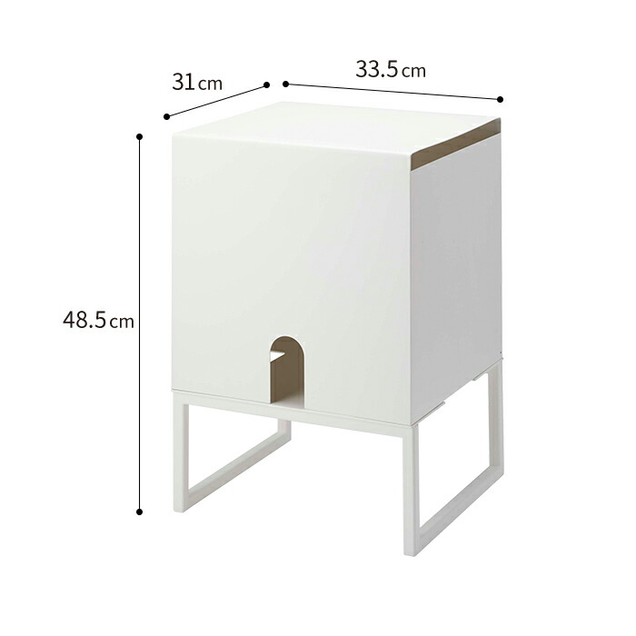 インテリアショップe-goods / バッグインボックススタンド タワー ホワイト
