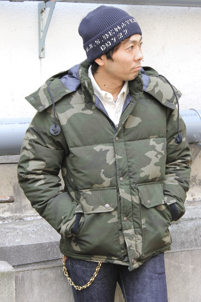 シュガーケーン】 カモフラージュ柄ダウンジャケット [SC14291]通販