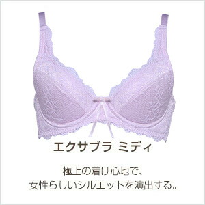 Exabra エクサブラ ミディ シルバーブラック F75 楽天市場】【2026.1月新色登場】バストアップ｜補正下着ならエクサブラ