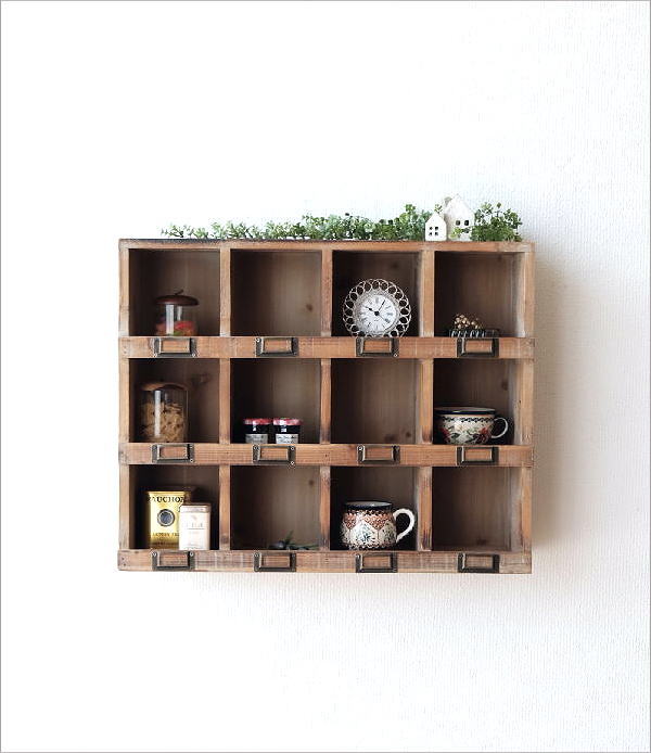 楽天市場】シェルフ 飾り棚 木製 おしゃれ シャビーシック家具