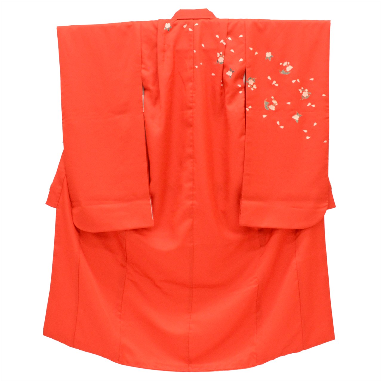 10%OFF☆P10倍／七五三 女の子 7歳 3点セット 化繊 着物 帯 長襦袢