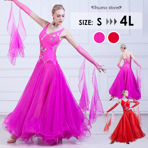 楽天市場】社交ダンス衣装 初心者 練習着 社交ダンス ドレス 競技着