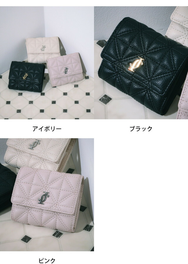 楽天市場】クロスJ キルト三つ折りウォレット JILL by JILL STUART