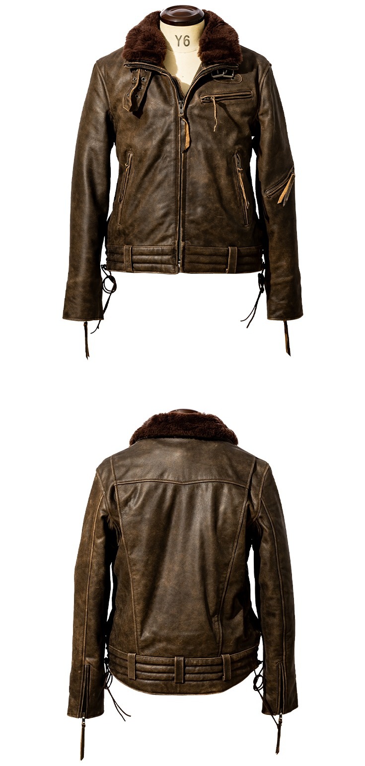 楽天市場】【20周年記念20%OFFクーポン】本革 高機能防寒仕様襟ボア