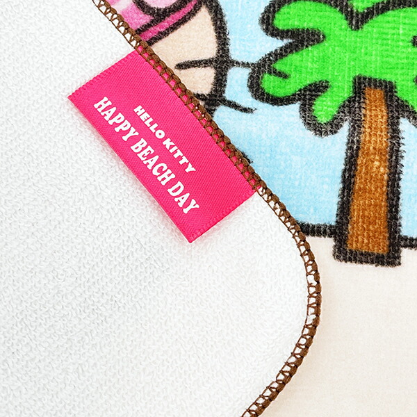 サンリオ ハローキティ 日焼け キティ 刺繍ハンドタオル アイス