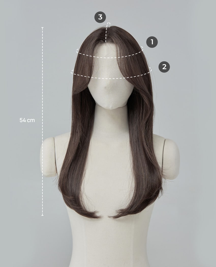 セミ手植えフルウィッグ) セミレイヤードCカールパーマ エル