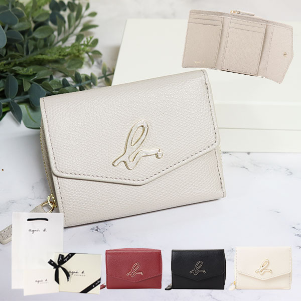 楽天市場】アニエスベー 財布 折財布 三つ折り ミニウォレット agnesb