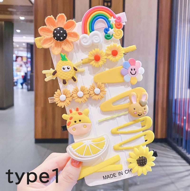 楽天市場】14個*2セツト キッズ 7色髪飾り ヘアピン へアクリップ 髪