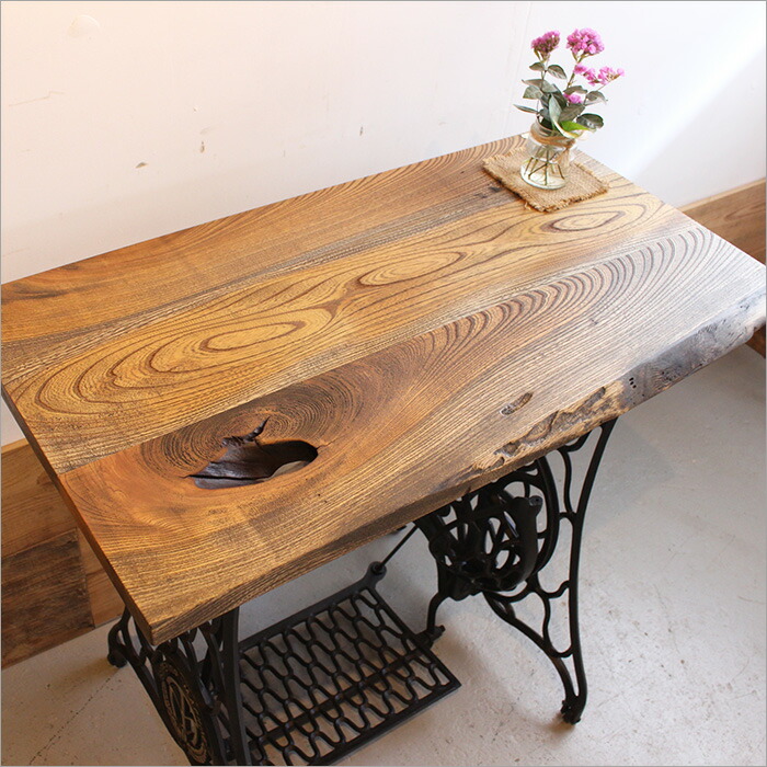 楽天市場】【1点物】日本製 古材 アンティーク ミシン台 足踏みミシン