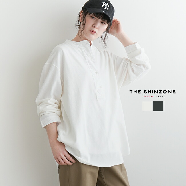 23SMSCU07]THE SHINZONE(ザ シンゾーン)MILITALY HENLEY PULLOVER