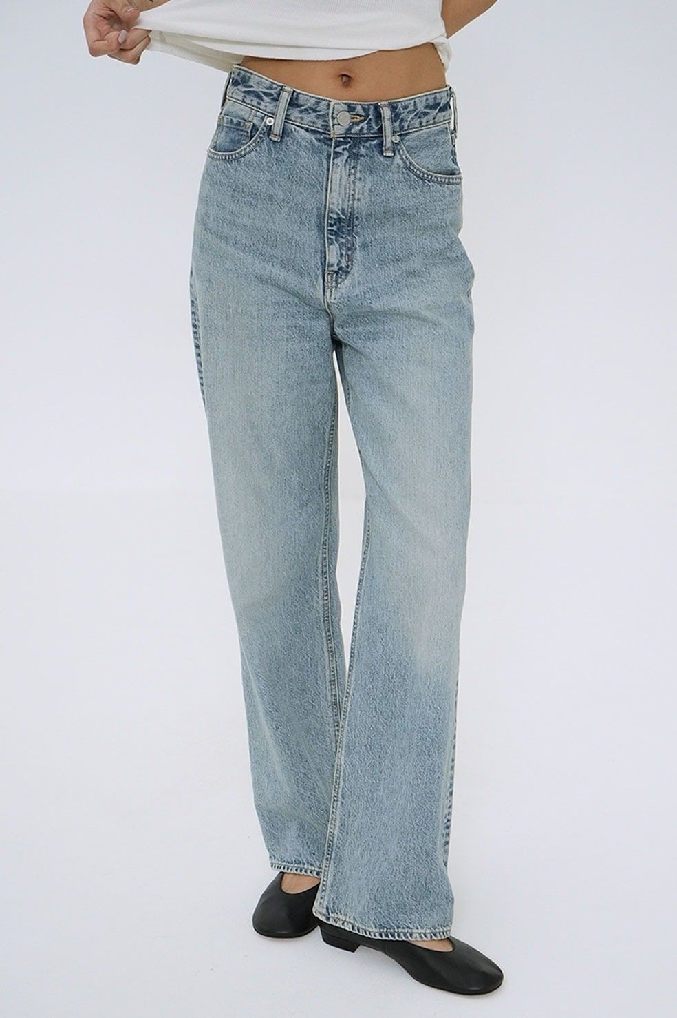 CLANE - セコンドデニムパンツ アイスブルー - SECOND DENIM PANTS