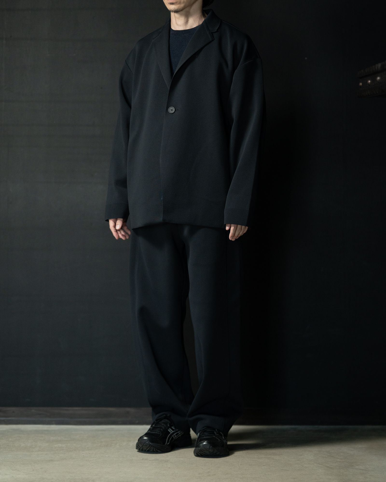 CFCL - Milan Rib Boxy Tailored Jacket - Smokey Black | ALTERFATE