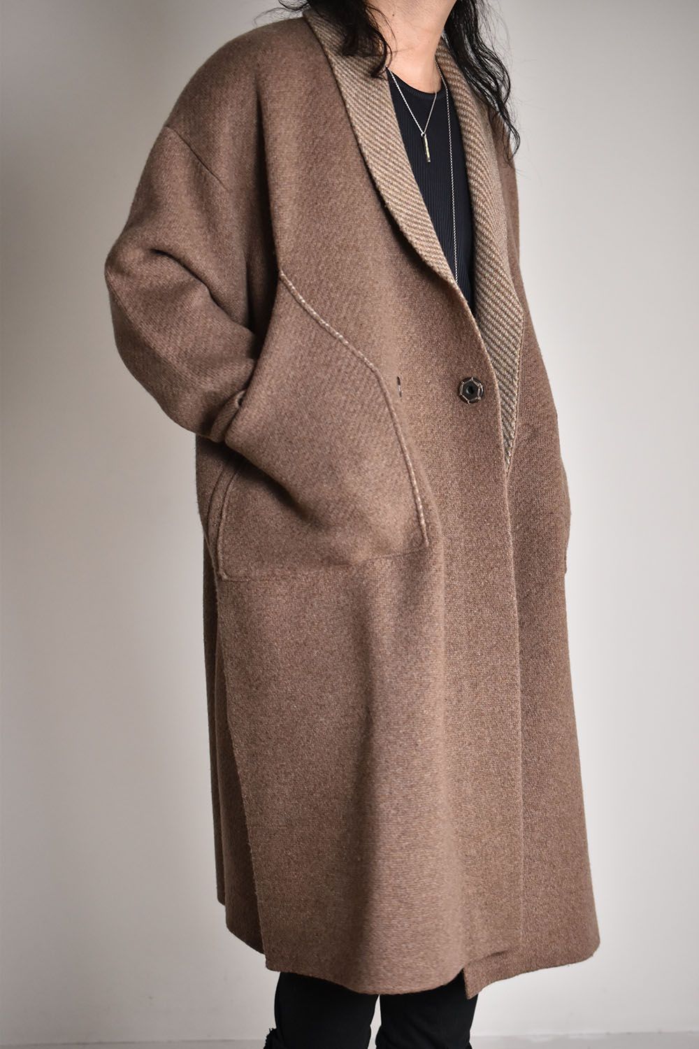 The Viridi-anne - Reversible Knit Coat