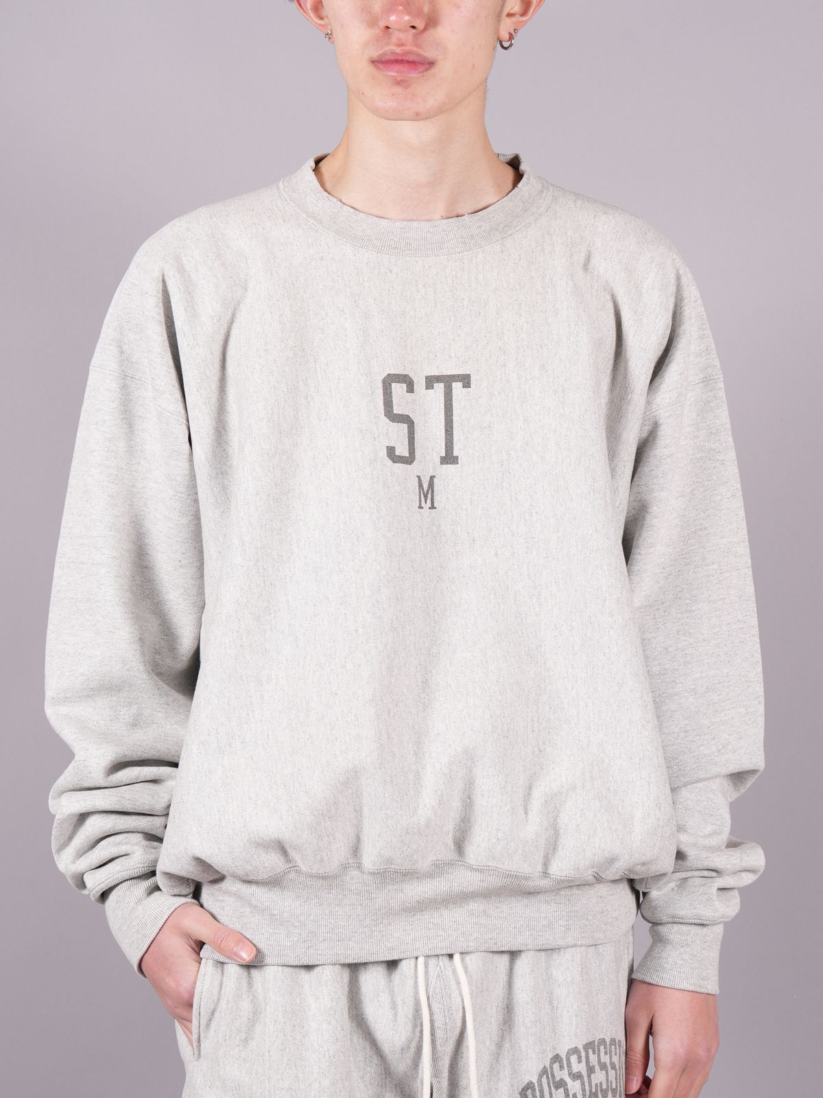 SAINT M×××××× - 【ラスト1点】SM-A22-0000-018 / CRW SWT / STM / GRY