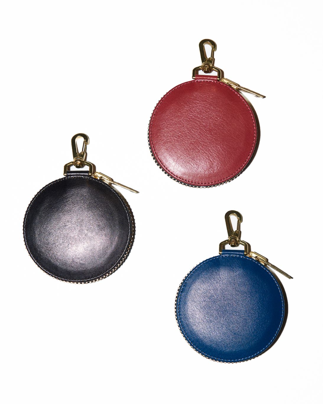 blackmeans - サークルポーチ (レザー コインケース) / BLUE / 945