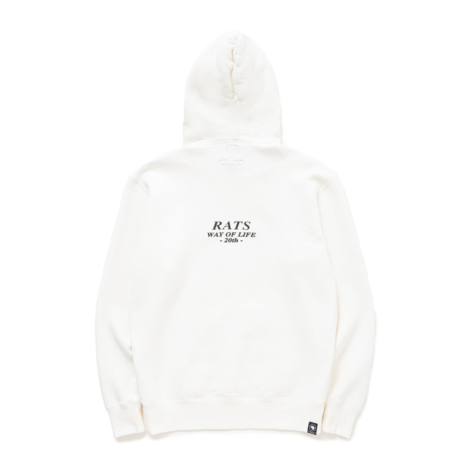 RATS - 20TH RATS x NH HOODED (WHITE) / ラッツ 20周年記念