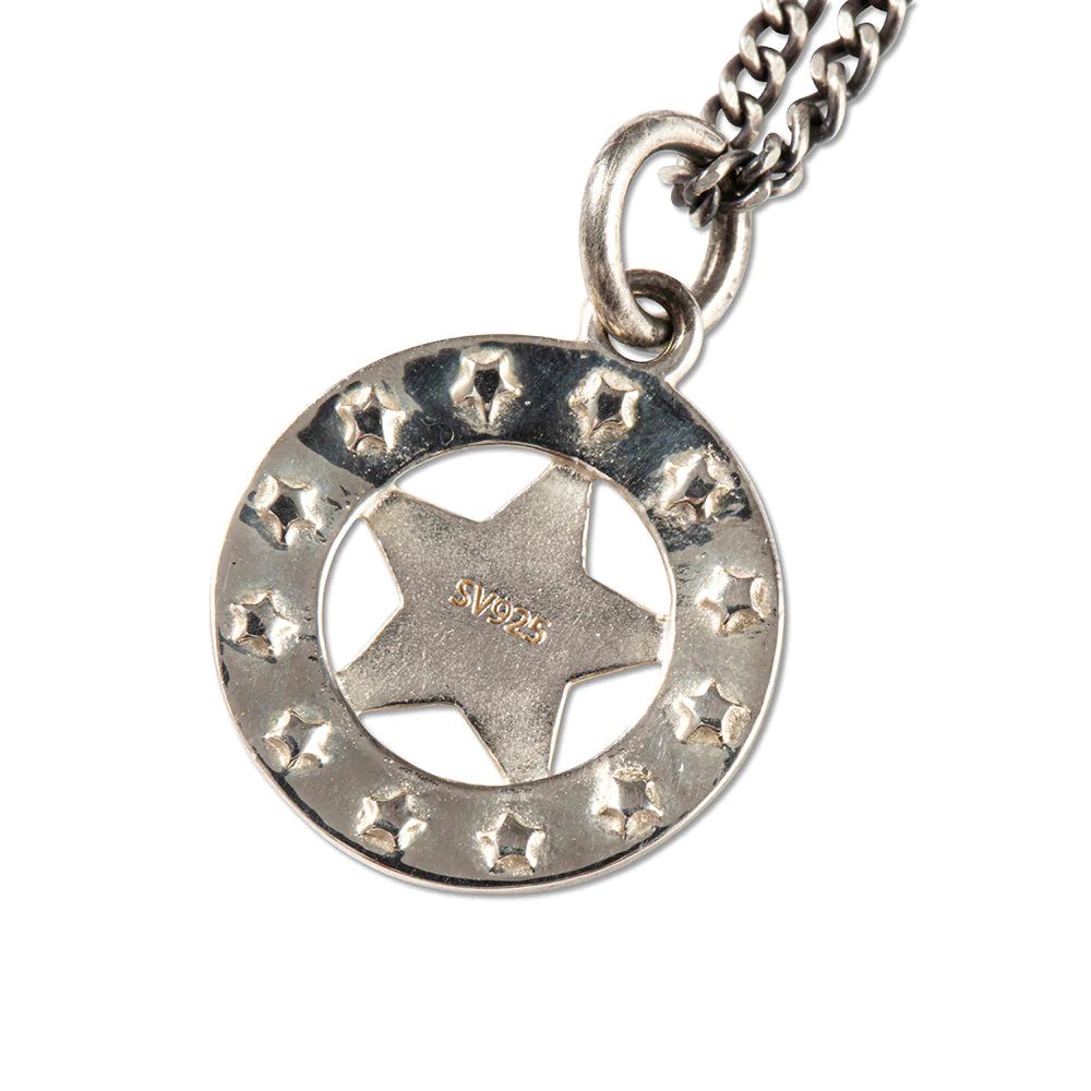CALEE - SILVER STAR CONCHO NECKLACE (SILVER) / シルバー スター