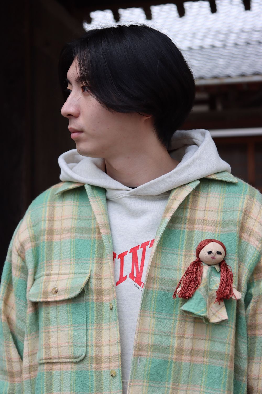 doublet CHECK SHIRT WITH MY DOLL(21AW17SH99) style.2021.10.17
