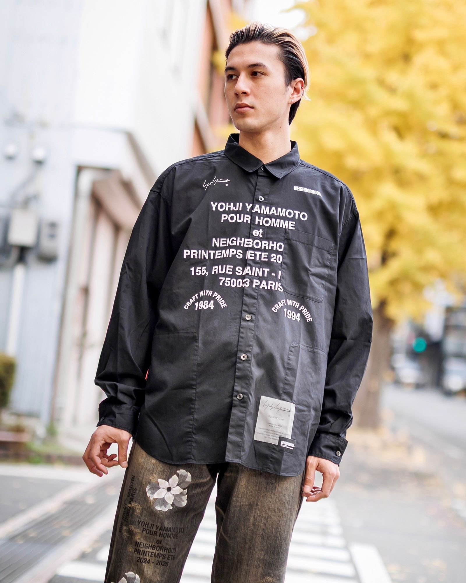 yohji yamamoto - Yohji Yamamoto x NEIGHBORHOOD PRINT SHIRT LS(HP