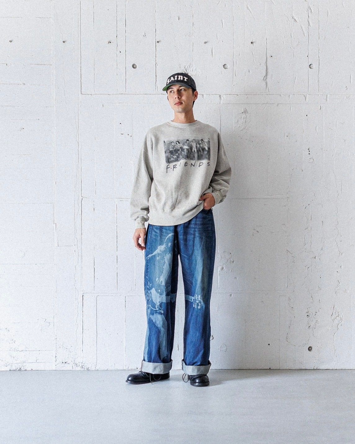 SAINT M×××××× - セントマイケル25SS FRIENDSコラボ FRD_CREW N SWEAT